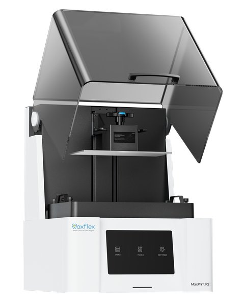 MaxPrint P2 3D printer, side view